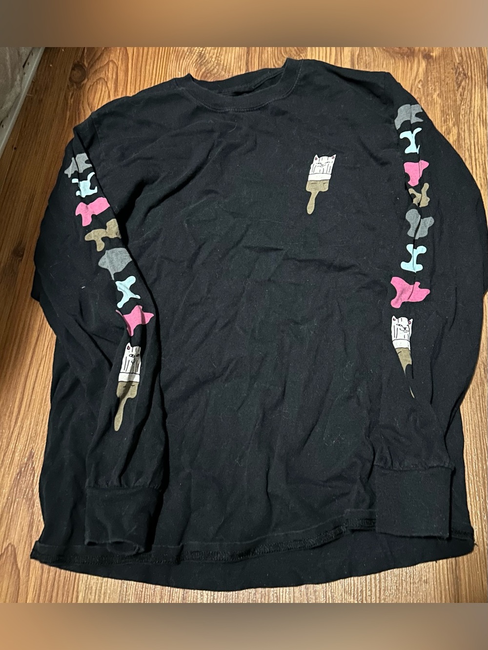 Bob Ross Black Long-Sleeve Tee 🎨